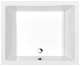 POLYSAN - DEEP hluboká sprchová vanička s konstrukcí, obdélník 110x90x26cm, bílá 72372