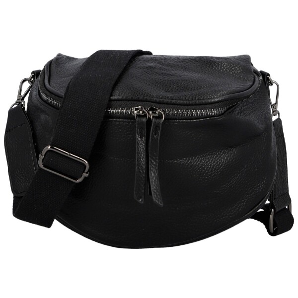 Stylová dámská koženková kabelko-ledvinka Ergitta Newa, černá