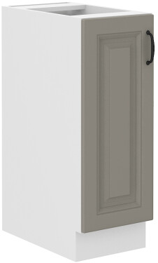 Spodní skříňka s Cargo košem Stilo 30 D CARGO BB Barva korpusu: Bílá, Barva dvířek: Clay Grey