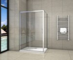 H K - Obdélníkový sprchový kout SYMPHONY 100x80 cm s posuvnými dveřmi včetně sprchové vaničky z litého mramoru SE-SYMPHONY10080/ROCKY-10080