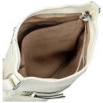 Trendy dámská koženková crossbody kabelka Tomila, bílá