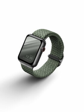 Uniq Aspen Braided řemínek pro Apple Watch 44/42mm zelený UNIQ-44MM-ASPGRN