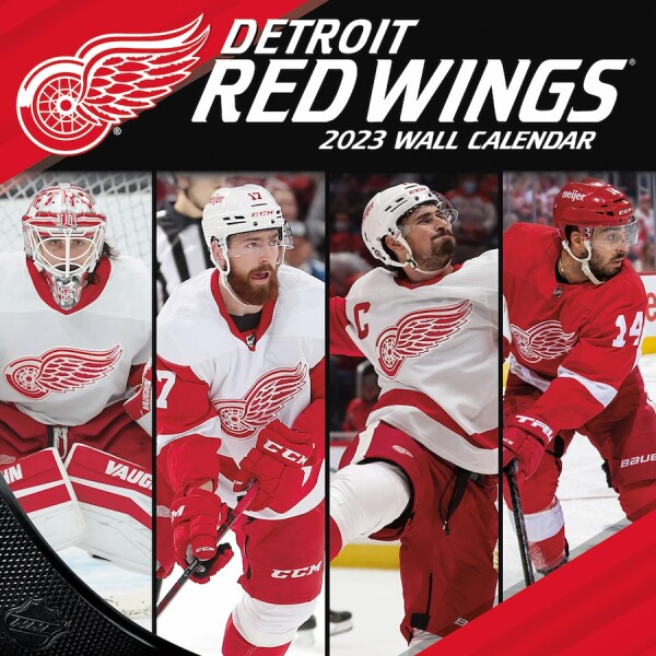 JF Turner Kalendář Detroit Red Wings 2023 Wall Calendar