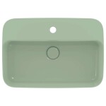 IDEAL STANDARD - Ipalyss Umyvadlo na desku, 55x38 cm, s přepadem, otvor pro baterii, Sage E2077X9