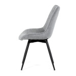 Jídelní židle, šedá, látka, HC-T1130 GREY2