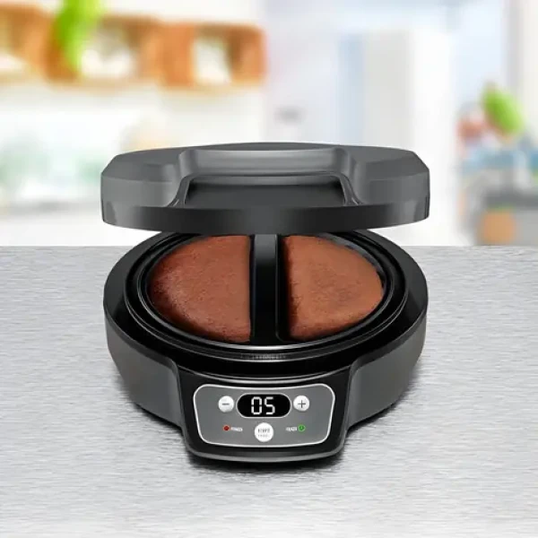 Rommelsbacher Omelette Chef OM 950 antracitová / Přístroj na omelety / 950 W / 2 pánvičky / časovač (OM950)