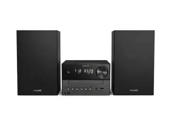 Philips TAM3505M2/12 černá / Mikrosystém / Bluetooth 5.4 / DAB+ rádio / CD/USB / 20 W RMS (TAM3505M2/12)