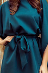 Dámské šaty 287-2 - NUMOCO Velikost: S-M, Barvy: Modrá