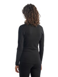 Dámské merino tričko s dlouhým rukávem ICEBREAKER Wmns 260 Tech LS Half Zip, Black velikost: M