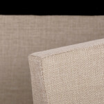 Taburet s úložným prostorem, látka krémová