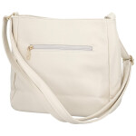 Trendy dámská koženková crossbody kabelka Orma, krémová