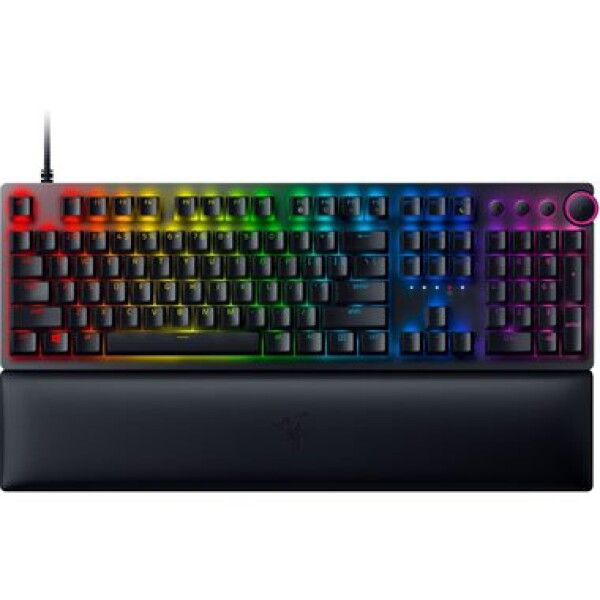 Razer Huntsman V2 černá / Herní klávesnice / mechanická / Razer red / RGB / USB / DE Layout (RZ03-03932100-R3G1)