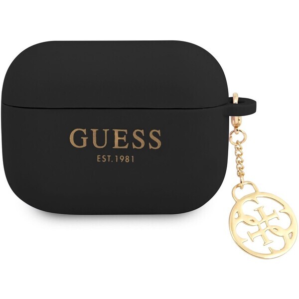 Guess 4G Charm Silikonové Pouzdro pro Airpods Pro GUAPLSC4EK