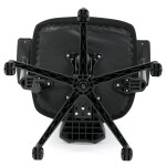 Kancelářská židle, šedá síťovina, černý plast, kolečka na tvrdé podlahy