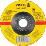 VOREL Brusný kotouč na kov 125 x 22 x 6,8 mm vypouklý / Brusný kotouč / na ocel / tloušťka 6,8 mm