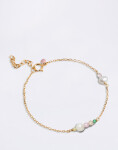 ENAMEL Copenhagen Bracelet, Sofia Light pink, khaki green, peach and pearl