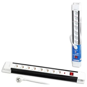 LogiLink prodlužovací kabel 8x černo-bílá / Prodlužovací kabel / 8 zásuvek / 3 m / 230V/16A/3500W / vypínač (LPS207)