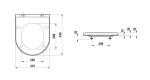 Laufen - Kartell WC sedátko, SoftClose, matný grafit H8913337580001