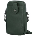 Trendy dámská koženková crossbody kapsa Asirys, tmavě zelená