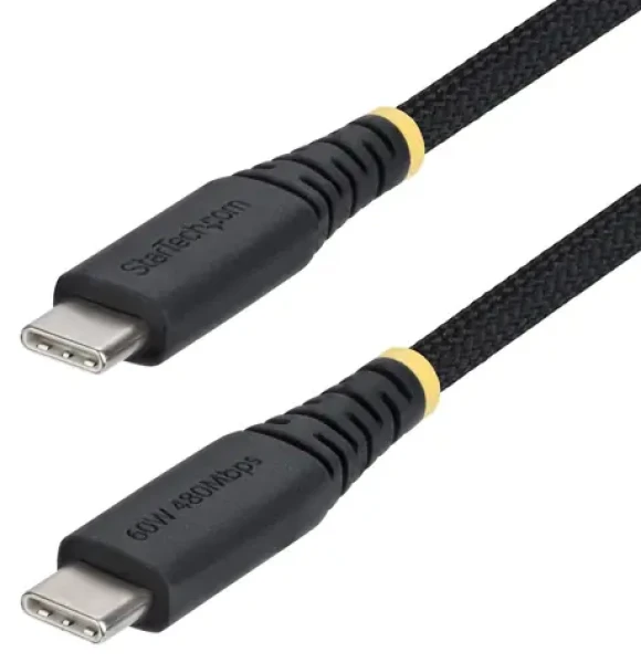 StarTech Rugged černá / Nabíjecí kabel / USB-C - USB-C / PD / 0,3 m (USB2CC30CMNCBR)