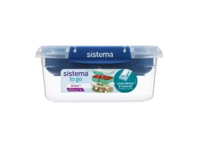Sistema To Go STAX Dělený vodotěsný box na jídlo 1 l - 1 l modrá (8592001429253)