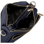 Trendy dámská koženková crossbody kabelka Chiara, tmavě modrá