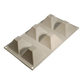 Cesil Silikonová forma na pečení/na mražené dezerty Pyramidy (na 6 ks) 7,1 cm