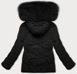 Volná černá dámská bunda typu bublina pro přechodné období J Style (16M9181-392) odstíny černé M (38)