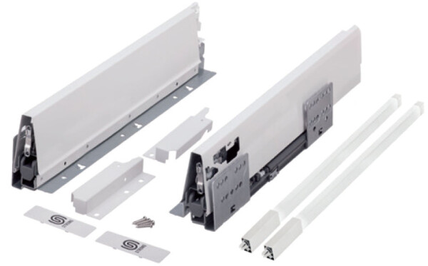 Strong výsuv StrongBox 400/140mm, bílý, hranatý reling (402579)