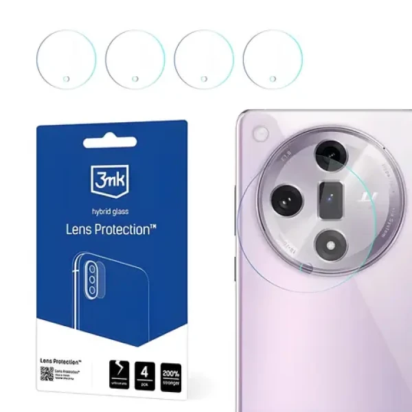 3mk Lens Protection / Sklo na fotoaparát / Oppo Find X7 / hybridní / 4 ks