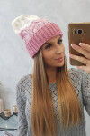 Dámská čepice Samara K346 powder pink+ecru UNI