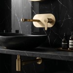 REA - Podomítková umyvadlová baterie Arcos Brush Gold REA-B6977