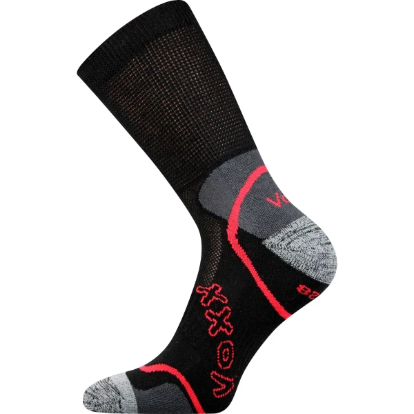 VOXX Ponožky sportovní METEOR s jemným lemem ČERNÉ 35-38 110956