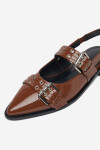 Baleríny Badura ELDER-01 Přírodní kůže (useň)/-Leštěná