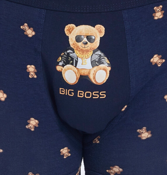 Boxerky Cornette Tattoo 280/245 Boss M-2XL tmavě modrá S