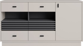 Komoda AllMo AL8 Barva korpusu + barva dveří: Kašmír + Antracit