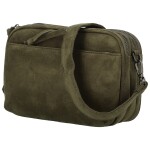 Stylová dámská koženková crossbody kabelka Ariona, tmavě zelená