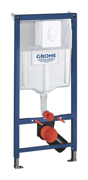 GROHE - Rapid SL Předstěnová instalace s nádržkou pro závěsné WC, tlačítko Skate Air, alpská bílá 38839000