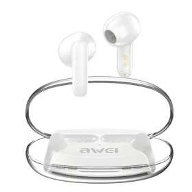 Awei T85 bílá / Bezdrátová sluchátka / TWS / ENC / Bluetooth 5.3 / dobíjecí pouzdro (T85 ENC)