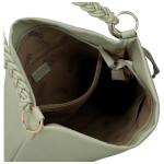 Moderní dámská koženková kabelka na rameno Bonnie, světle zelená