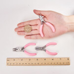 Kapesní sada nástrojů - kleště - růžové - karbonová ocel