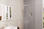 HANSGROHE - Rainfinity Set sprchové hlavice, tyče a hadice, 3 proudy, EcoSmart, matná bílá 28744700