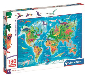 Puzzle Dinosauří mapa 180 dílků