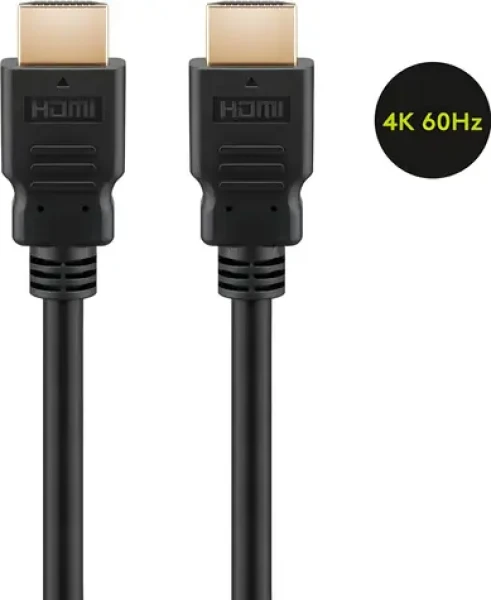 Goobay 60627 černá / HDMI kabel / High Speed / Ethernet / 4K 60Hz / 15 m (60627)