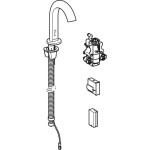 GEBERIT - Piave Elektronická termostatická umyvadlová baterie, napájení z baterie, chrom 116.188.21.1