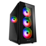 Sharkoon TG5 Pro RGB černá / ATX / 2x USB 3.0 + 2x USB 2.0 / bez zdroje / průhledná bočnice (4044951029105)