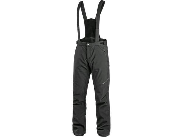 CXS TRENTON Pánské zimní softshellové kalhoty černé 48 142000380048