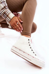 Dámské vysoké Zateplené tenisky Cross Jeans KK2R4044C Bílé 38