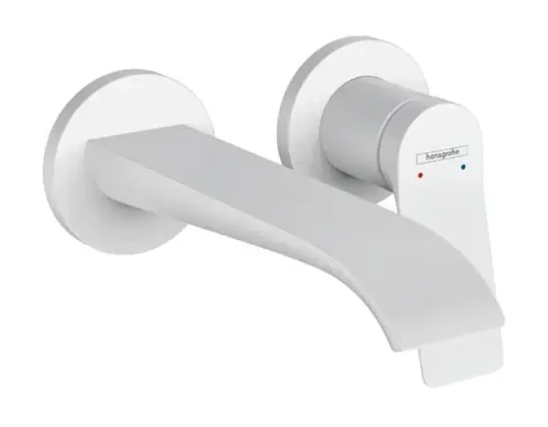 Hansgrohe Vivenis - Umyvadlová baterie pod omítku | 2-otvorová instalace | EcoSmart | matná bílá (75050700)