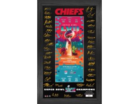 Highland Mint Obraz Kansas City Chiefs NFL Super Bowl LVII Champions Signature Ticket Frame